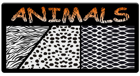 AEROSPACE Airbrush Stencils - <br><font color="FF6633">Animal Patterns</font>