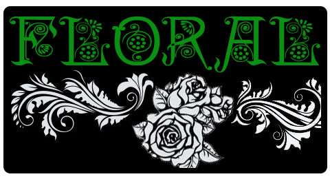 AEROSPACE Airbrush Stencils - <font color="006600">Floral Series</font>