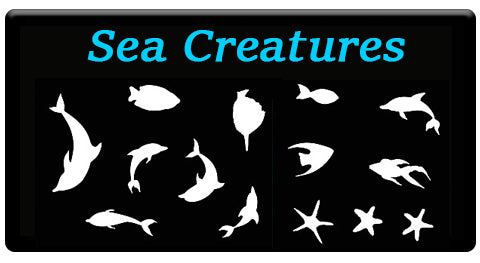 AEROSPACE Airbrush Stencils - Sea Creature Series