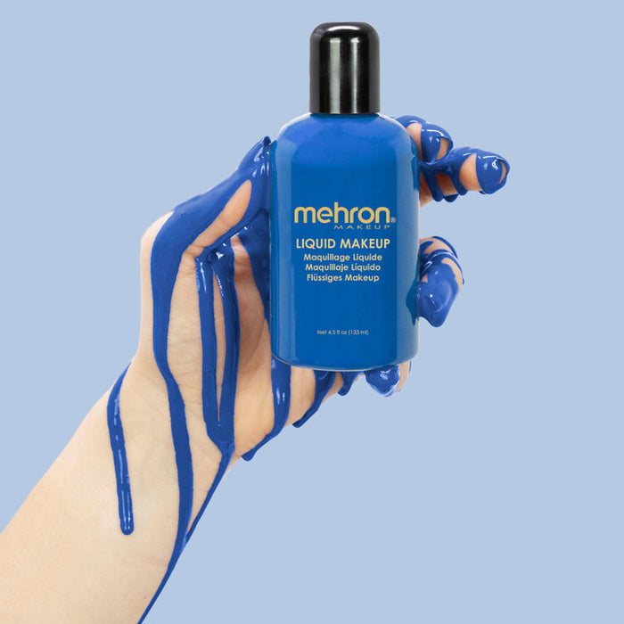 4oz Mehron Liquid Makeup Body Paint - Blue