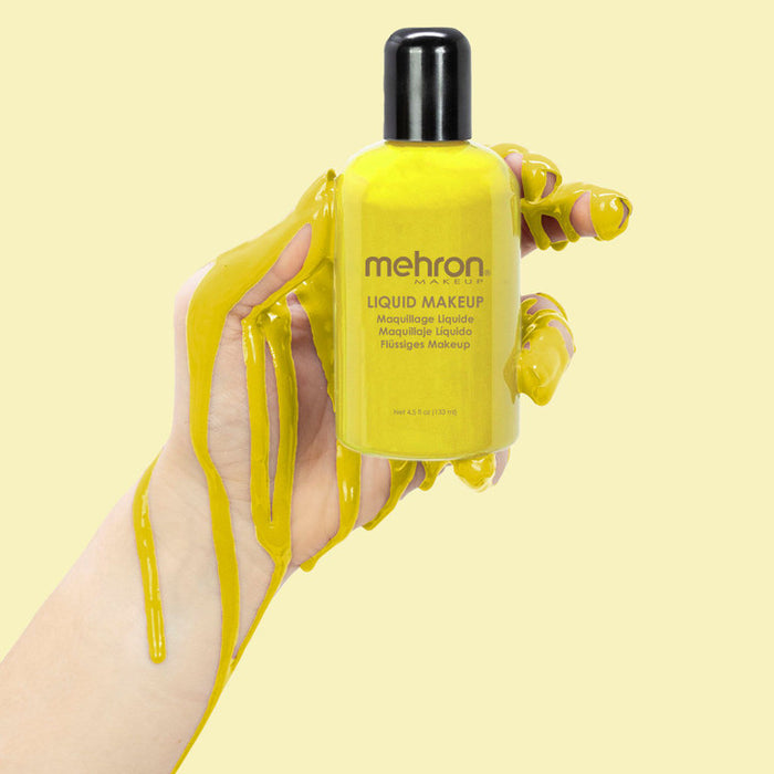4oz Mehron Liquid Makeup Body Paint - Yellow