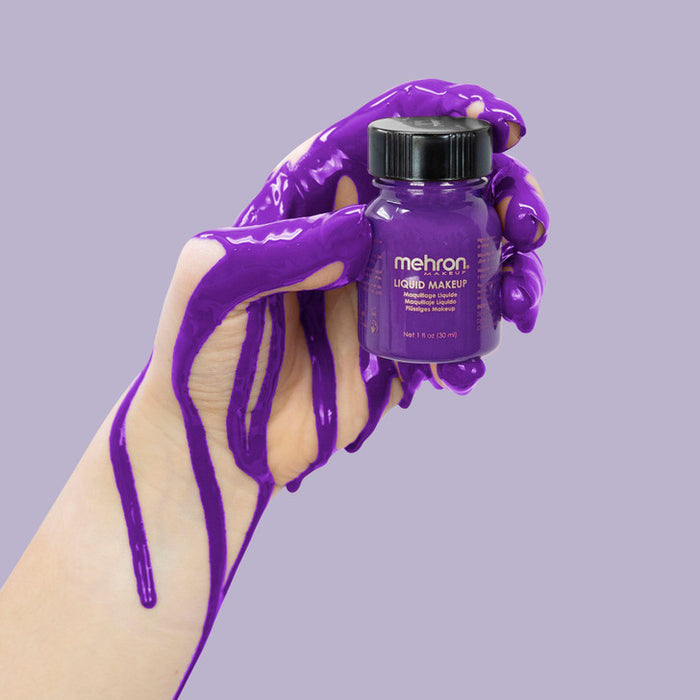 1oz Mehron Liquid Makeup Body Paint - Purple