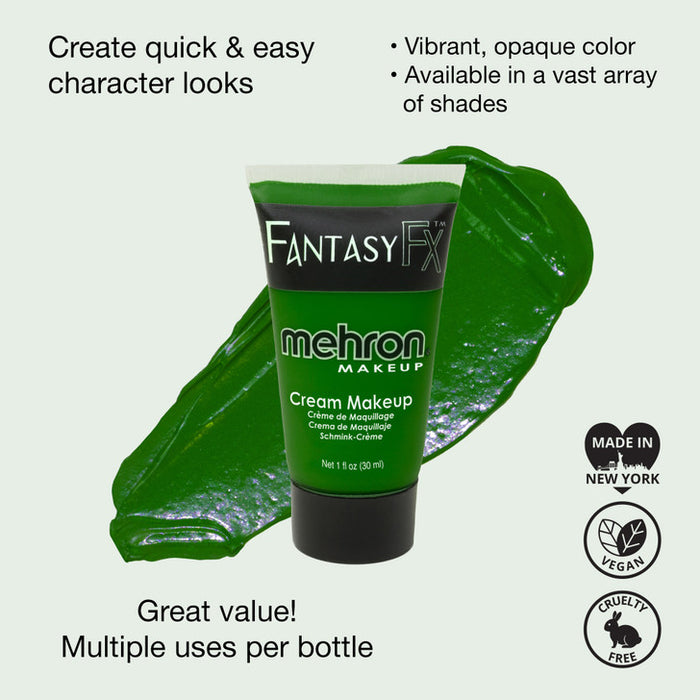 Mehron Fantasy FX™ Makeup (Water Based) 1oz - KELLY GREEN