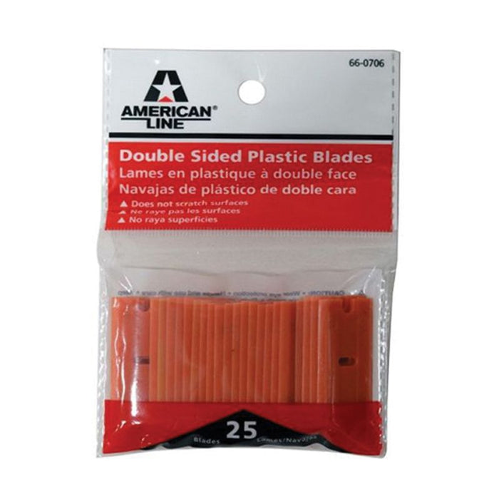 American Safety Razor - Double Sided Plastic Razor Blade - 25pk