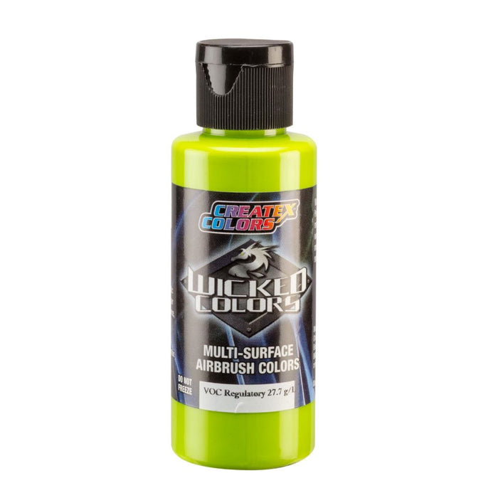 2oz Wicked Airbrush Color - W085 Opaque Limelight Green