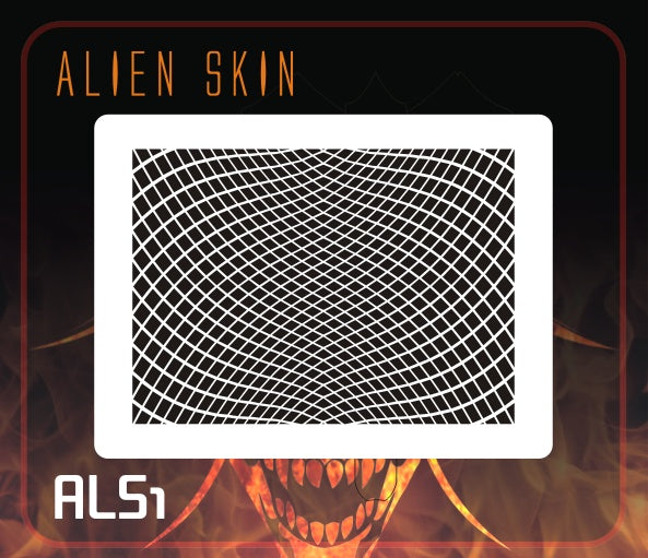 AEROSPACE Airbrush Stencils - Alien Skins ALS1