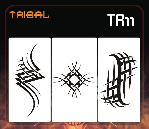 AEROSPACE Airbrush Stencils - Tribal and Tattoo Series - TR11