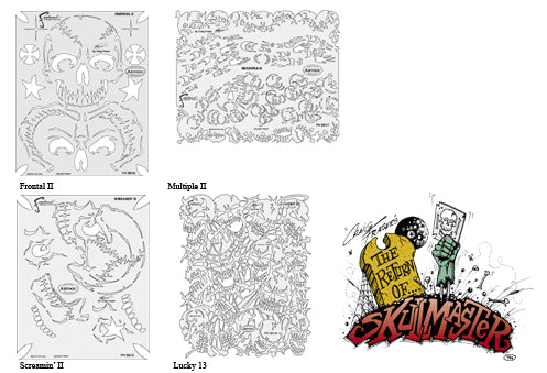 Artool Return of Skull Master Mini Series FHSK20MS, Set of 4 Stencils!