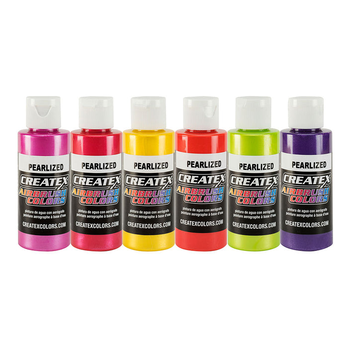 Createx Pearl Sampler Airbrush Set of 6 Colors