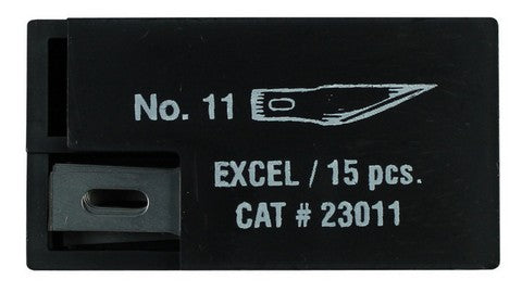 Excel No. 11 Knive Steel Blade - 15 Pack Dispenser