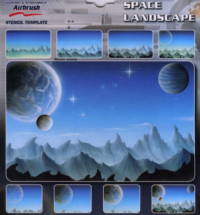 Harder Steenbeck 'Space Landscape' Stencils with Step by Step Instructions