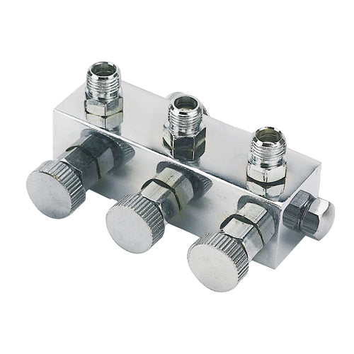 3 Outlet Manifold with Valves A9-3