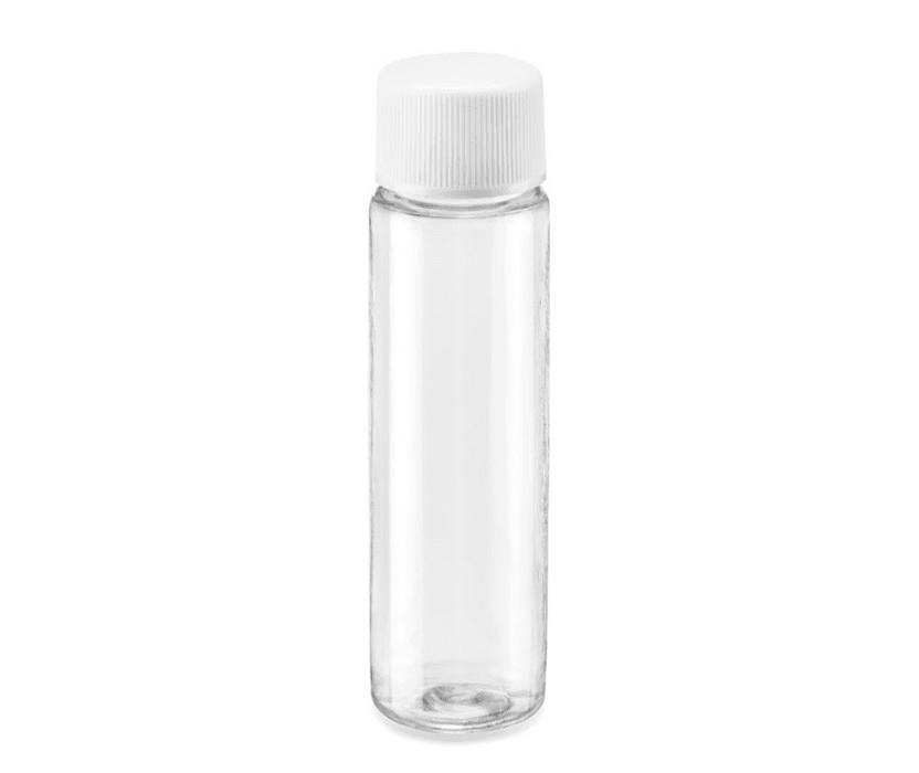 Plain Lid Crystal Clear Bottle - 1oz