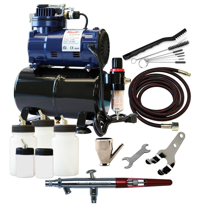 Paasche MIL Airbrush Set with D3000R Compressor
