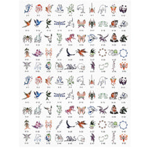 Paasche Tattoo Stencil Book SB-9 with 100 Designs