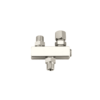 Sparmax Airbrush Manifold 1/8"M INLET - 2 x 1/4"M OUTLET