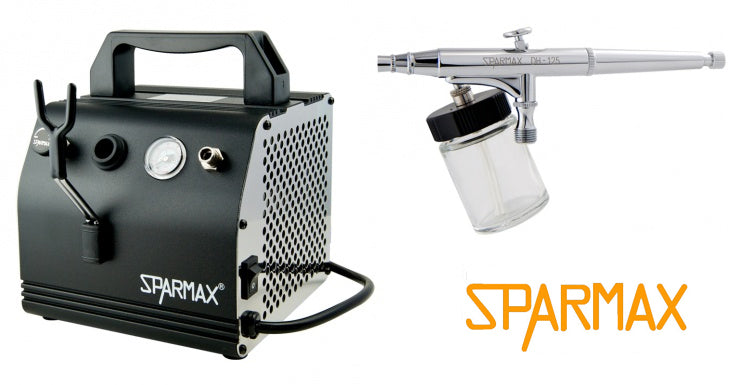 Sparmax DH-125 Airbrush with AC-27 Compressor and Hose