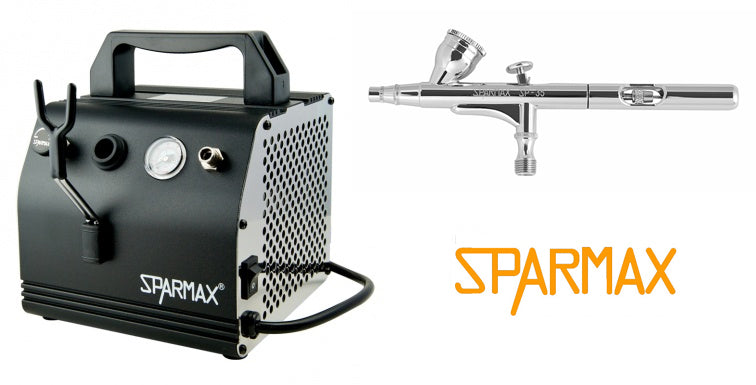 Sparmax SP-35F Airbrush with AC-27 Compressor and Hose