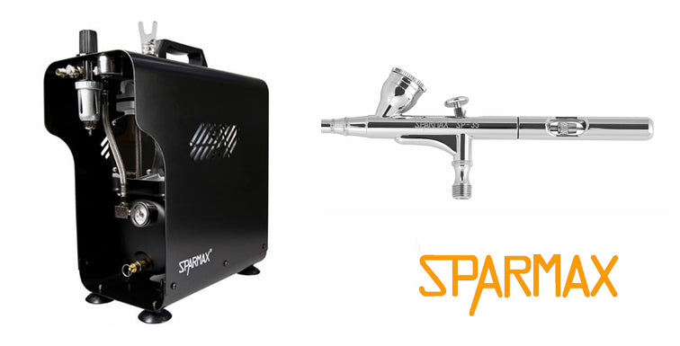 Sparmax SP-35F Airbrush with TC-620X Compressor and Hose