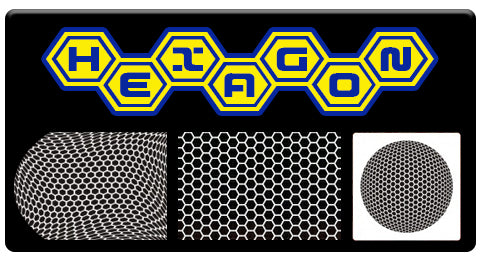 AEROSPACE Airbrush Stencils - <font color="FFCC00"> Honeycomb Series</font>