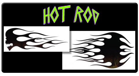 AEROSPACE Airbrush Stencils -<br><font color="green"> Hot Rod Series</font>
