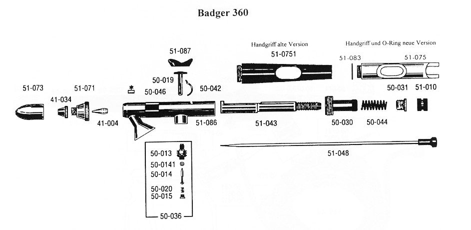 Badger 360 Universal Parts