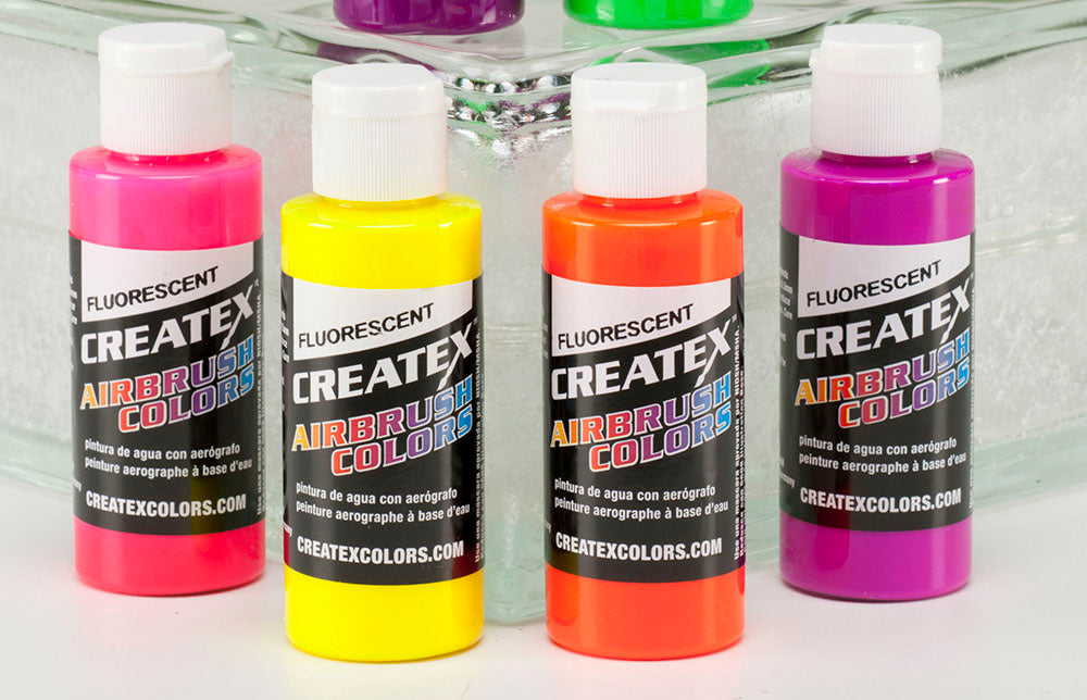 Createx Airbrush Colors - Fluorescent Colors