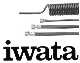 Iwata 10' Braided Nylon Airbrush Hose with 1/4 to 1/4 Fitting