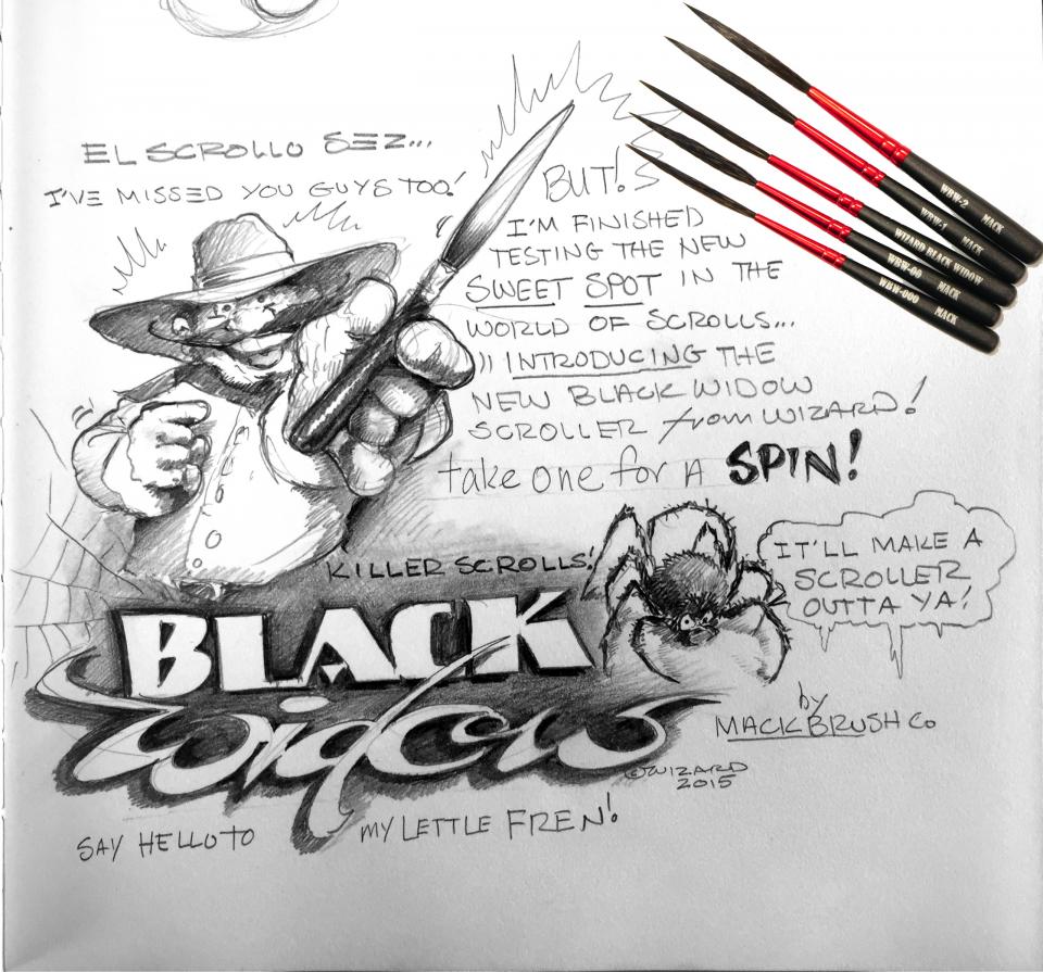 Mack Black Widow Scroller Brushes