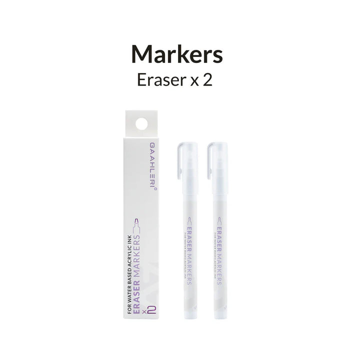 Gaahleri Metallic Series Markers - Eraser x 2