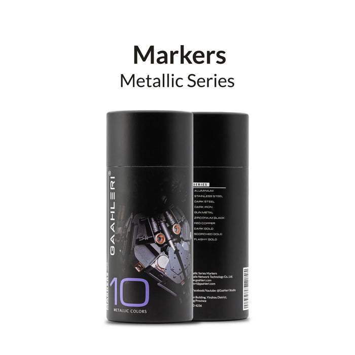 Gaahleri Metallic Series Marker Set of 10