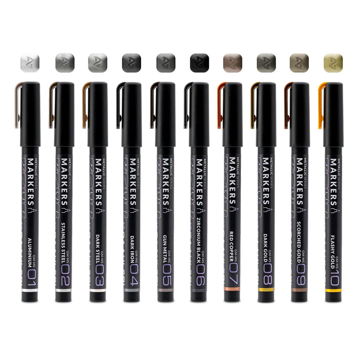Gaahleri Metallic Series Marker Set of 10