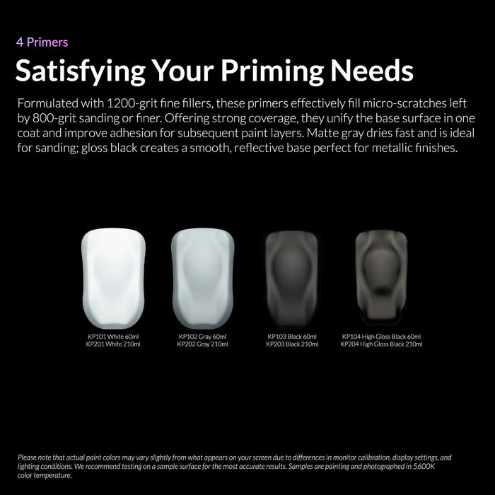 Kaleido KP204 Primer Gloss Black - 210ml
