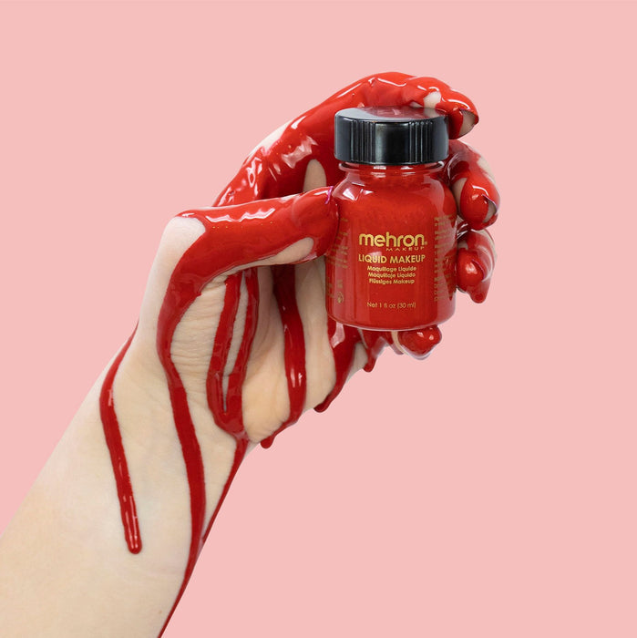 1oz Mehron Liquid Makeup Body Paint - Red