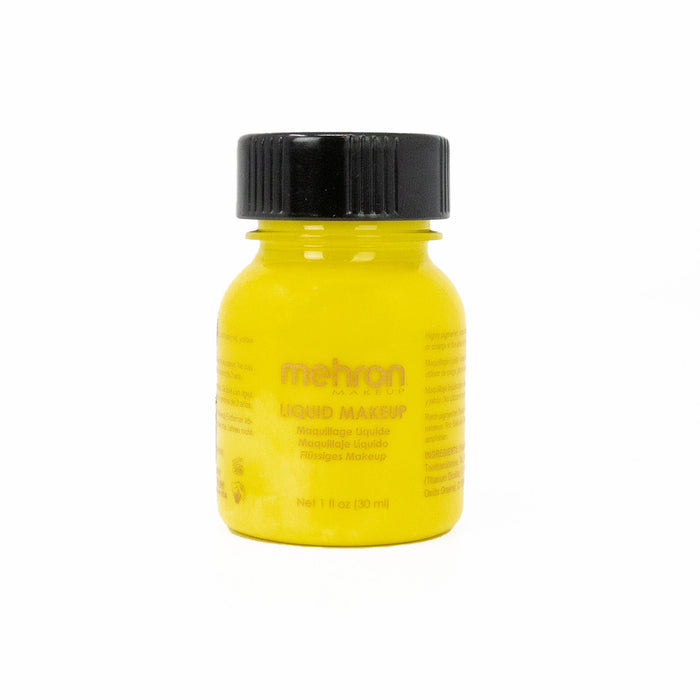 1oz Mehron Liquid Makeup Body Paint - Yellow