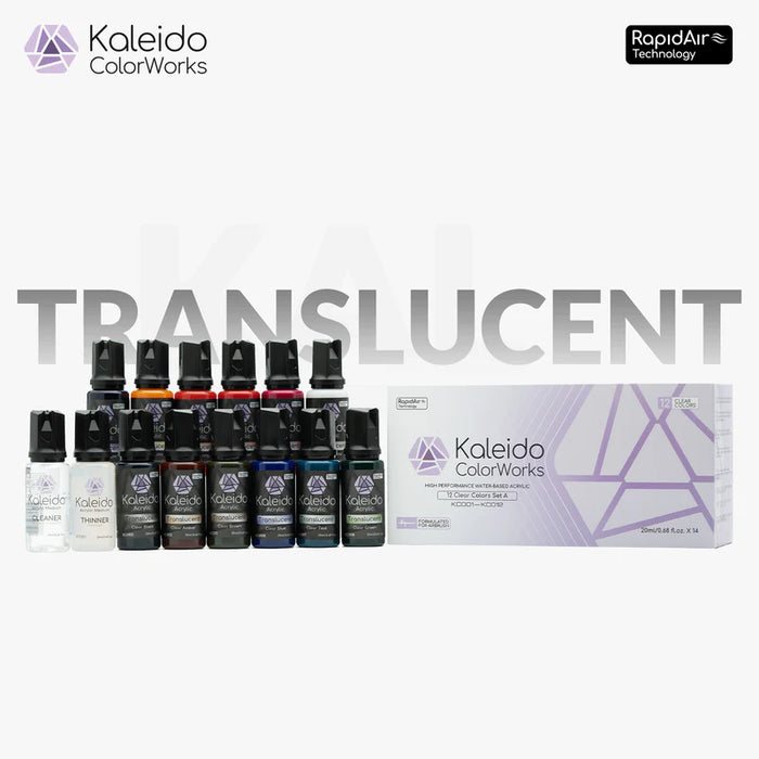 Kaleido Clear (Transparent) 12 Colors Set