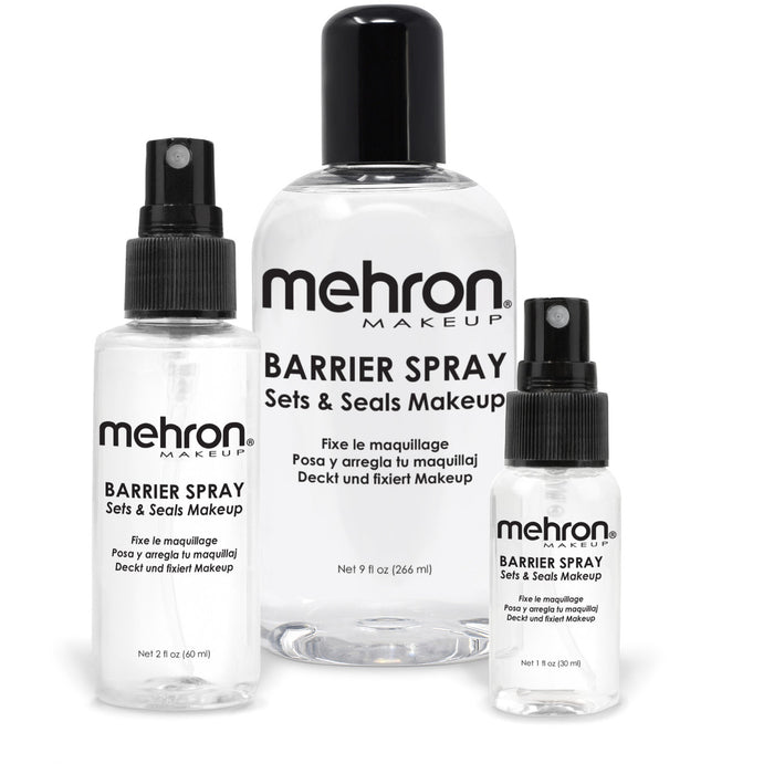 Mehron Barrier Spray - 1oz Pump Spray Bottle
