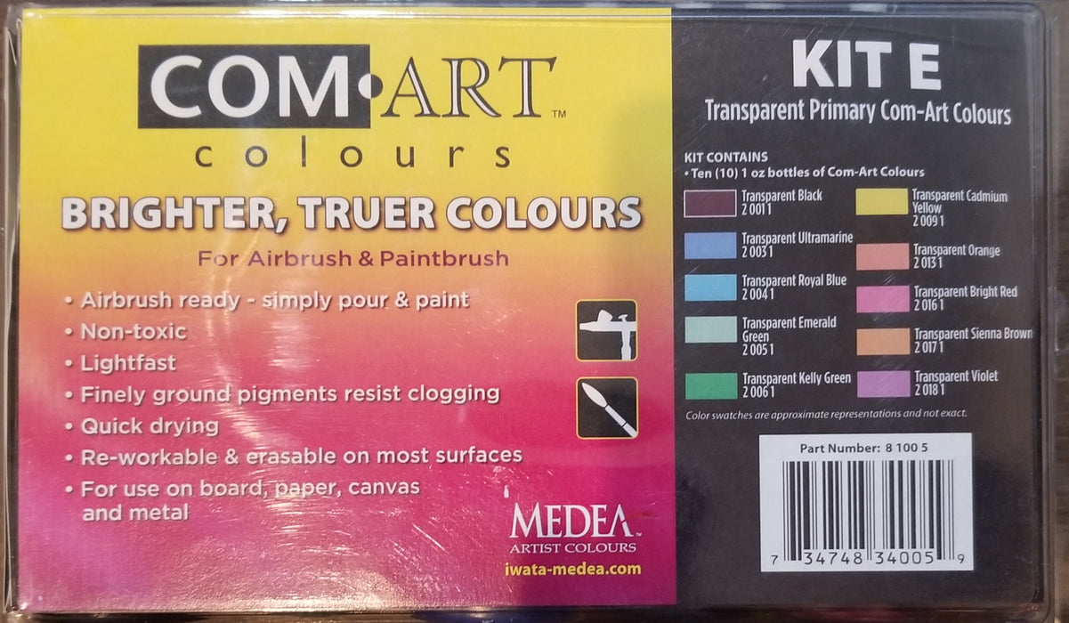 Com-Art Colours Transparent Kit E 81005