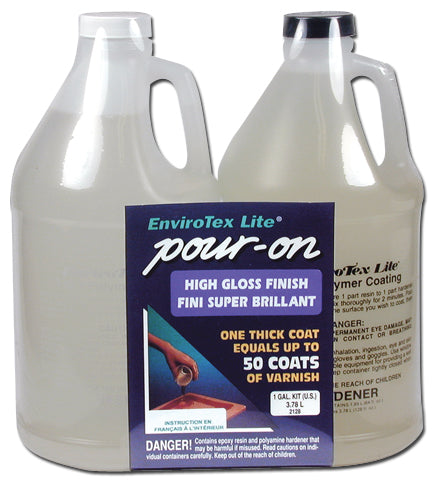 1 Gallon - ENVIROTEX LITE POUR-ON HIGH GLOSS FINISH KIT — Midwest ...