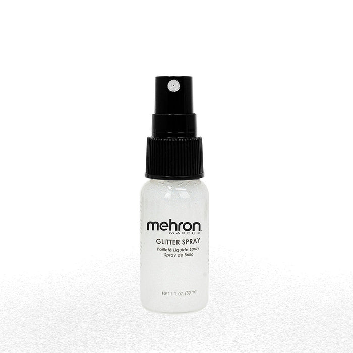 Mehron Glitter Spray 1oz - White