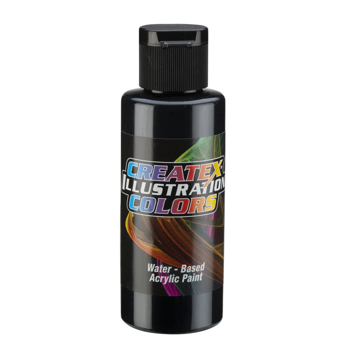 2oz Createx Illustration Color - 5658 Illustration Flat Black