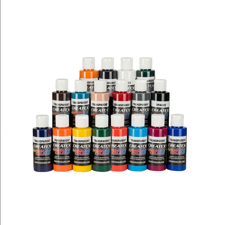 Createx Colors Set of 18 Airbrush Colors 5813-01 — Midwest Airbrush ...