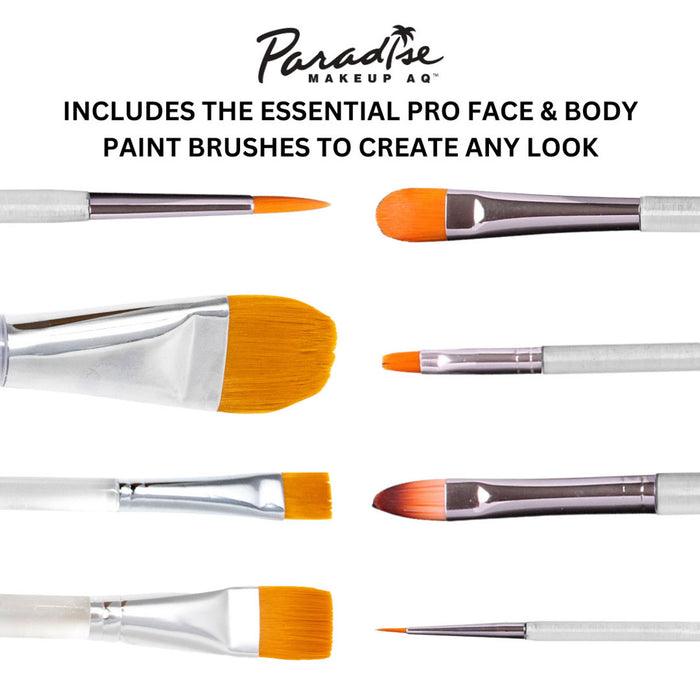 Paradise Makeup AQ™ Brush Set and Brush Holder