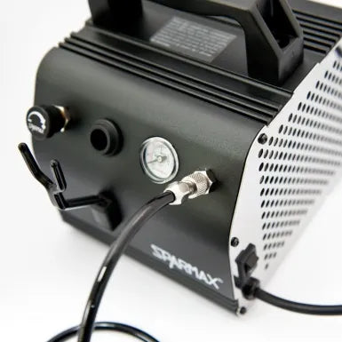 Harder & Steenbeck INFINITY 2024 CRplus Solo Airbrush with SPARMAX AC-27 Airbrush Compressor