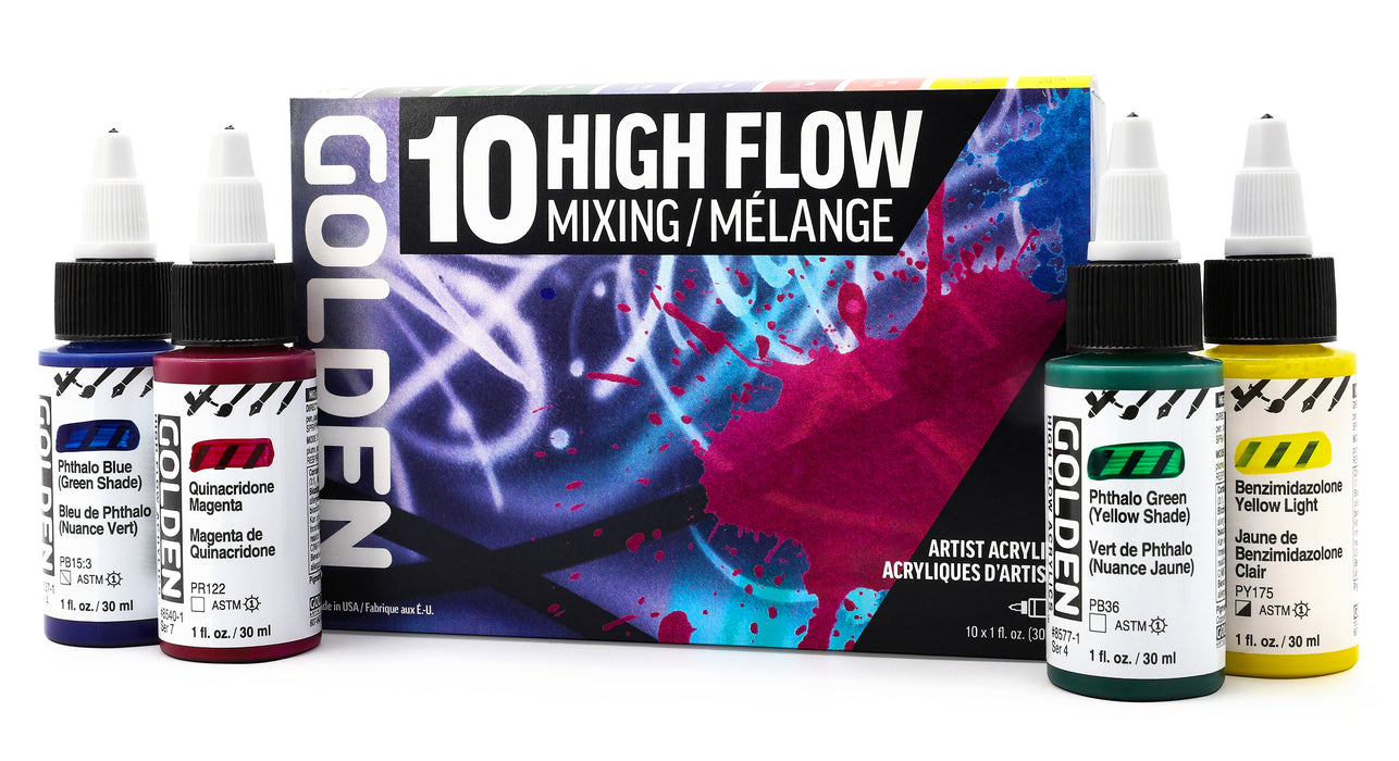 GOLDEN 10-Color High Flow Mixing Set