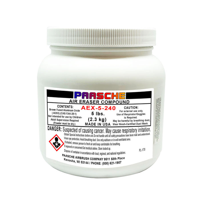 Paasche AEX-5-240 5 lbs. Fast Cutting Compound-Aluminum Oxide for AEC Air Eraser