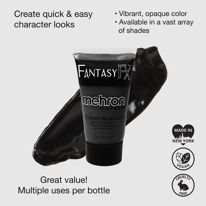 Mehron Fantasy FX™ Makeup (Water Based) 1oz - BLACK