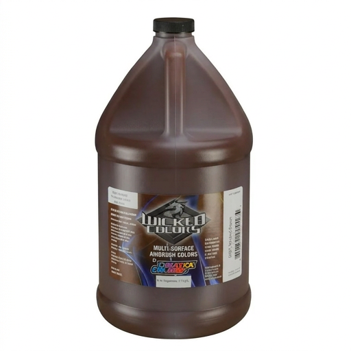 128oz (1 Gallon) Createx Wicked Color W010 - Brown