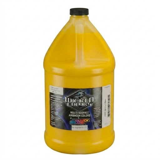 128oz (1 Gallon) Createx Wicked Color W003 - Yellow