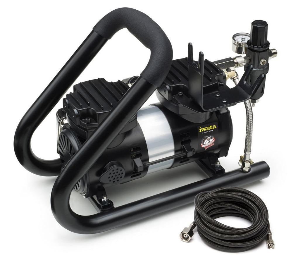 Tech Jet Compressor Iwata Power Jet Plus Tubular Air Compressor IS925HT — Midwest Airbrush ...